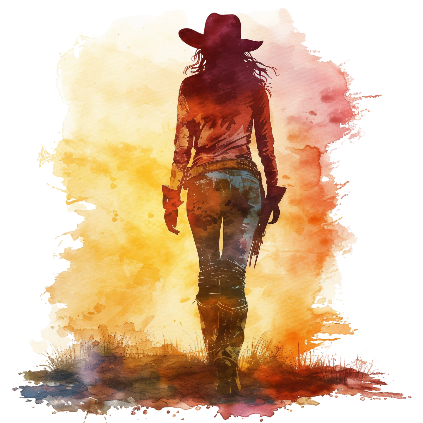Sunset Cowgirl 001