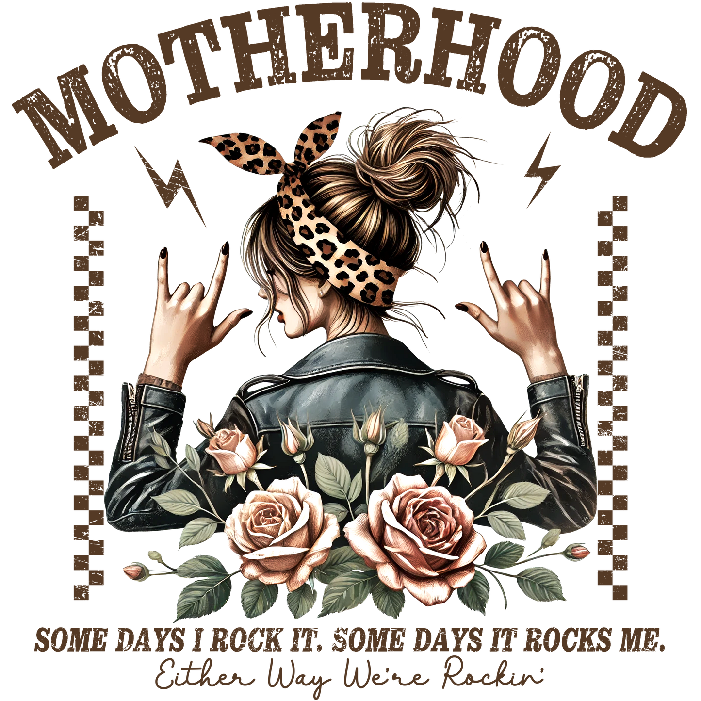 Rockin Motherhood Hoody White