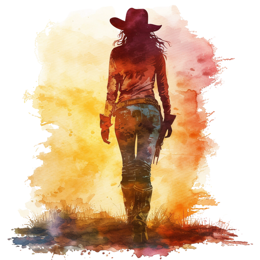Sunset Cowgirl 001