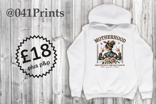 Rockin Motherhood Hoody White